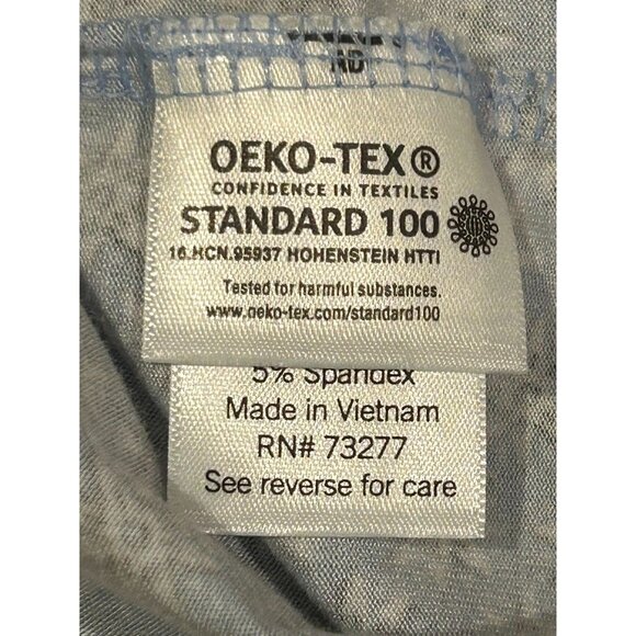 Croft & Barrow Womens Long Sleeve Blouse Medium Blue Floral Patterned - Picture 6 of 9